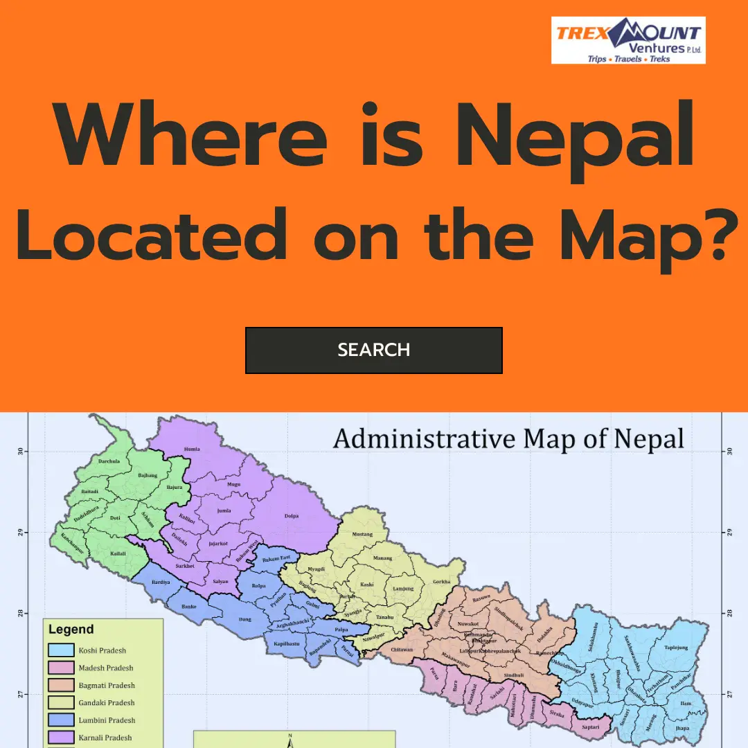 where is nepal located on the map