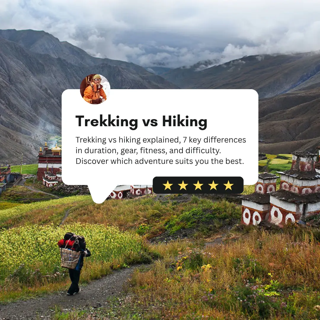 trekking vs hiking