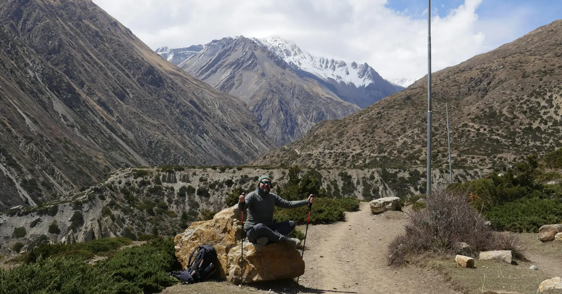 trip route map for Dhaulagiri Circuit Trek 