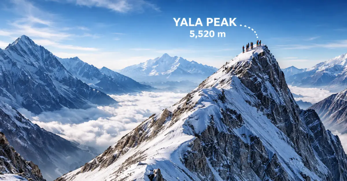 climbing yala peak