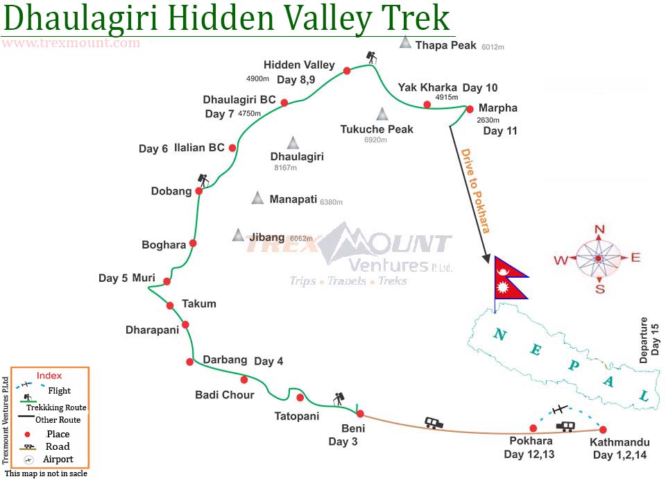 Dhaulagiri hidden valley trekking