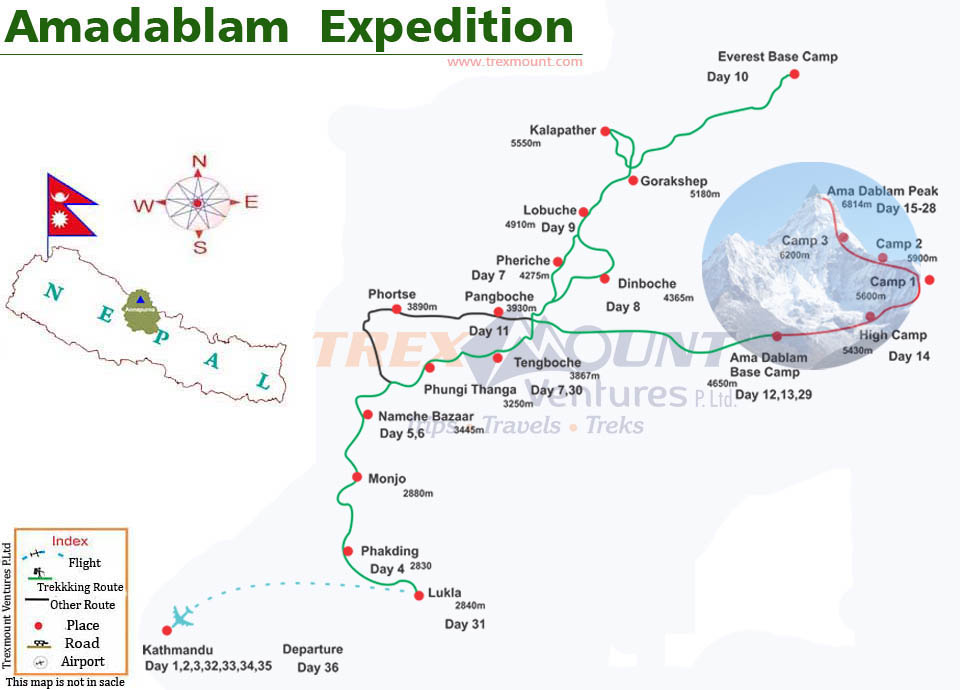 Ama Dablam Map
