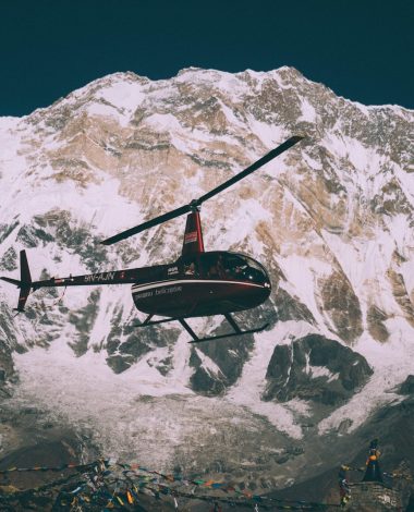 Everest View Hotel and chopper flight