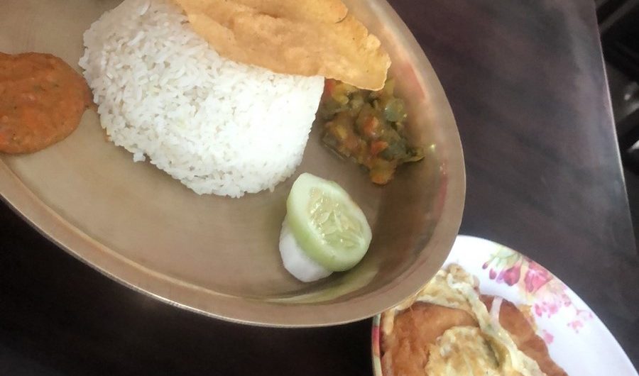 Nepali food- Dal Bhat 