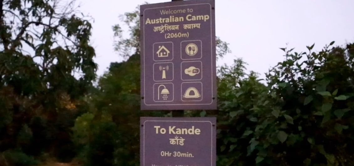 Hiking from Australian Camp to Kand
