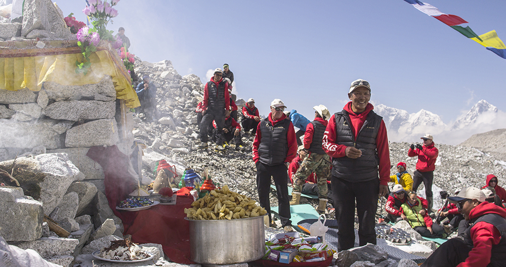 Cultural Puja of the Sherpas at Everest Base Camp