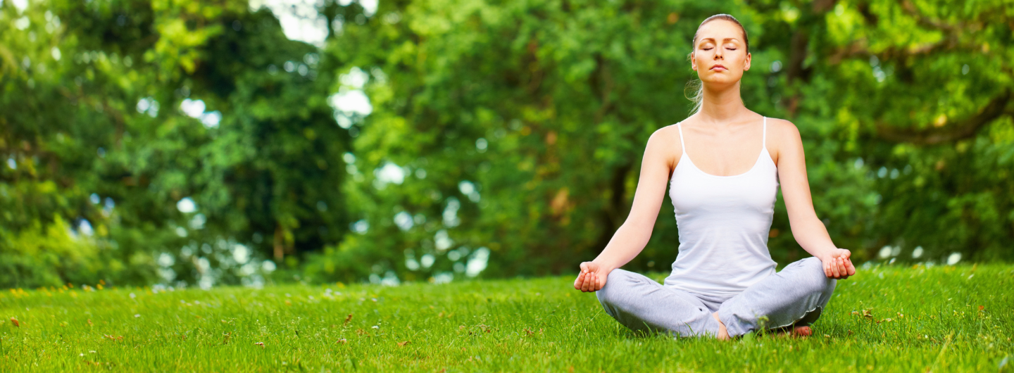 meditating in nature