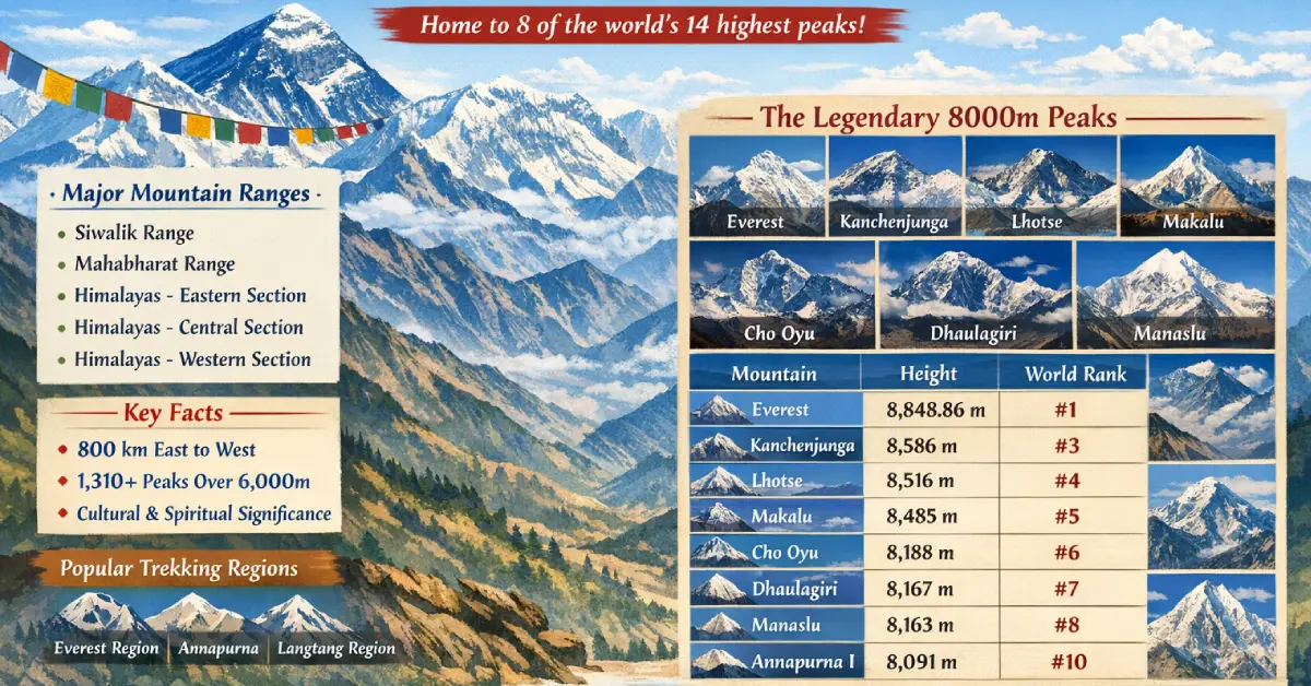 mountain ranges of nepal