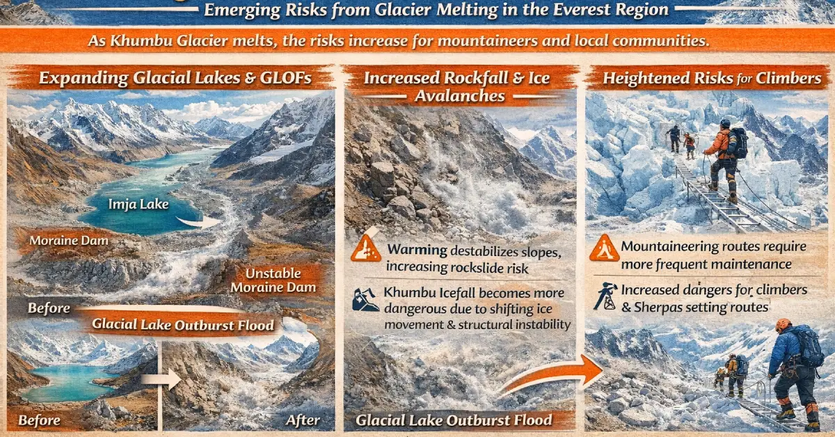 Glacial Lake Formation and GLOF Risk