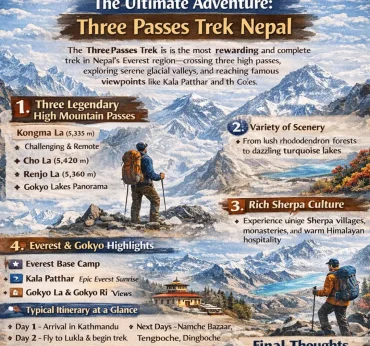 Three Passes Trek Nepal | The Ultimate Everest Region Adventure with Trexmount Ventures