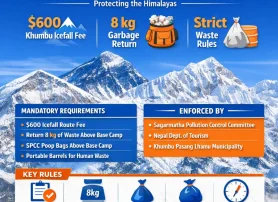 Everest, Lhotse, Nuptse Climbers Face New $600 Fee in 2026