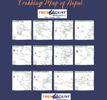 Trekking Map of Nepal | 10 Ultimate Routes for Epic Treks