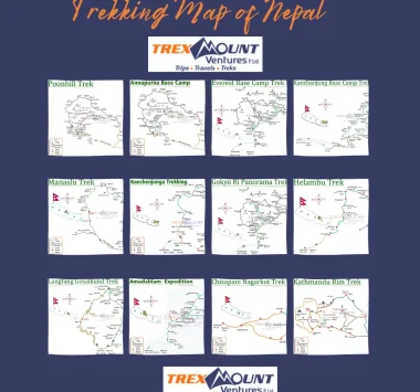 Trekking Map of Nepal | 10 Ultimate Routes for Epic Treks