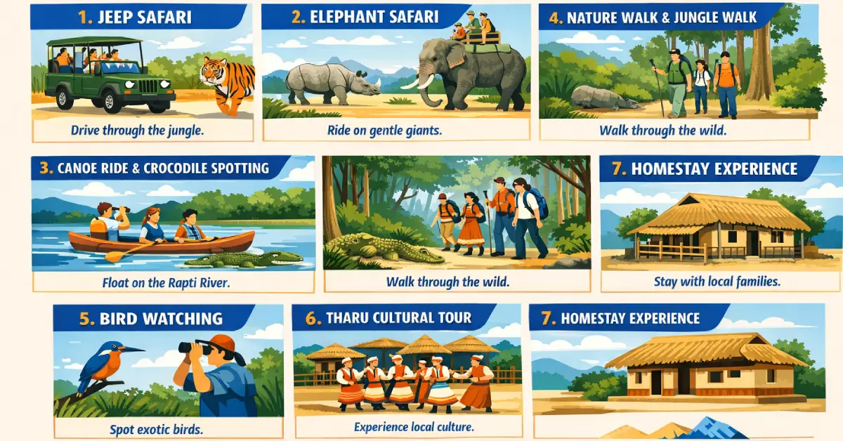 chitwan national park safari tour