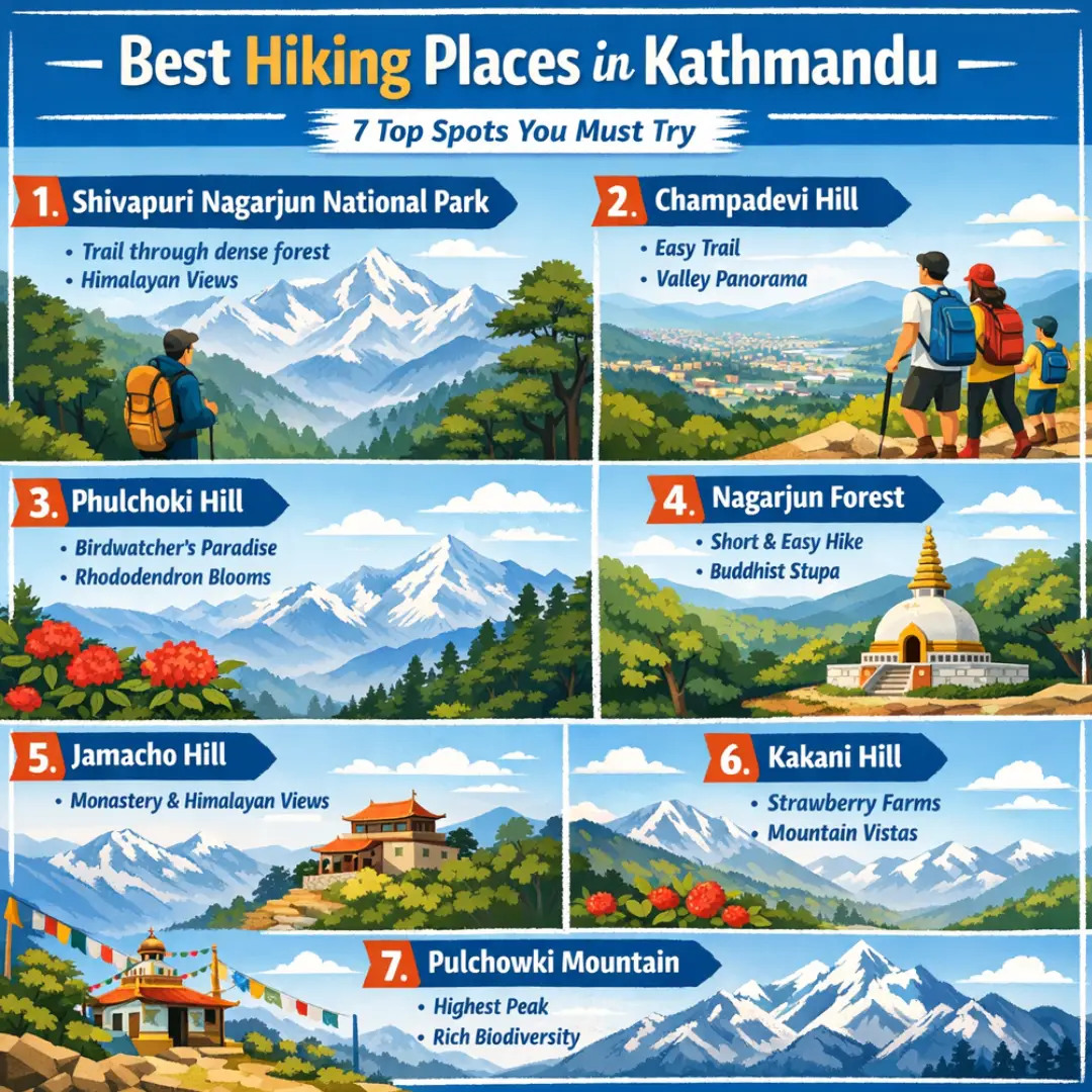 Hiking in Kathmandu | 7 Hiking places in Kathmandu