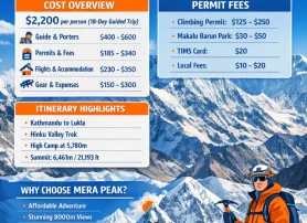 Mera Peak Climbing Cost | Budget, Permits & Routes | Trexmount Ventures