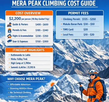 Mera Peak Climbing Cost | Budget, Permits & Routes | Trexmount Ventures