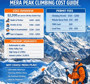 Mera Peak Climbing Cost | Budget, Permits & Routes | Trexmount Ventures