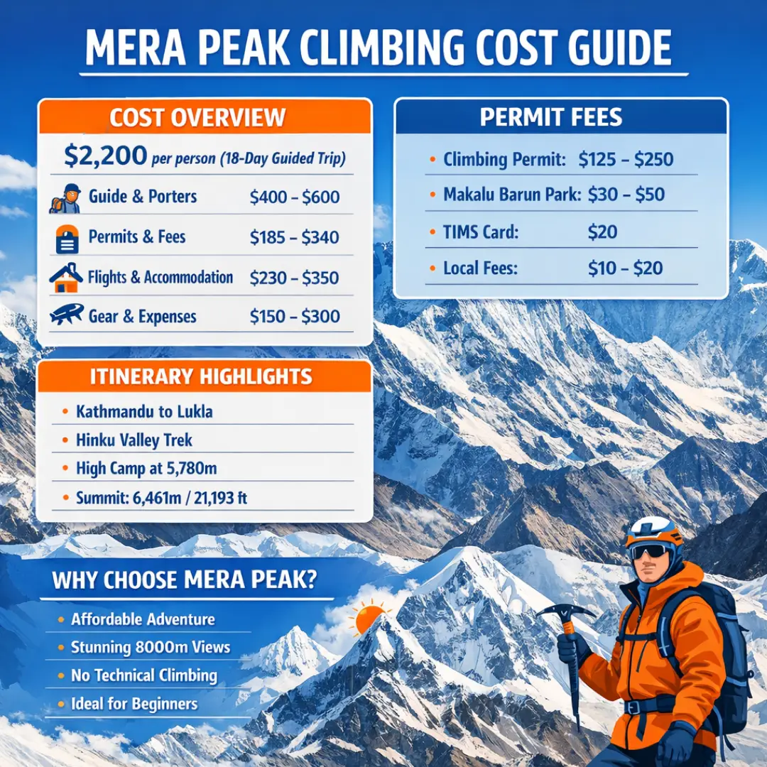 Mera Peak Climbing Cost | Budget, Permits & Routes | Trexmount Ventures