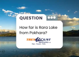 How far is Rara Lake from Pokhara?