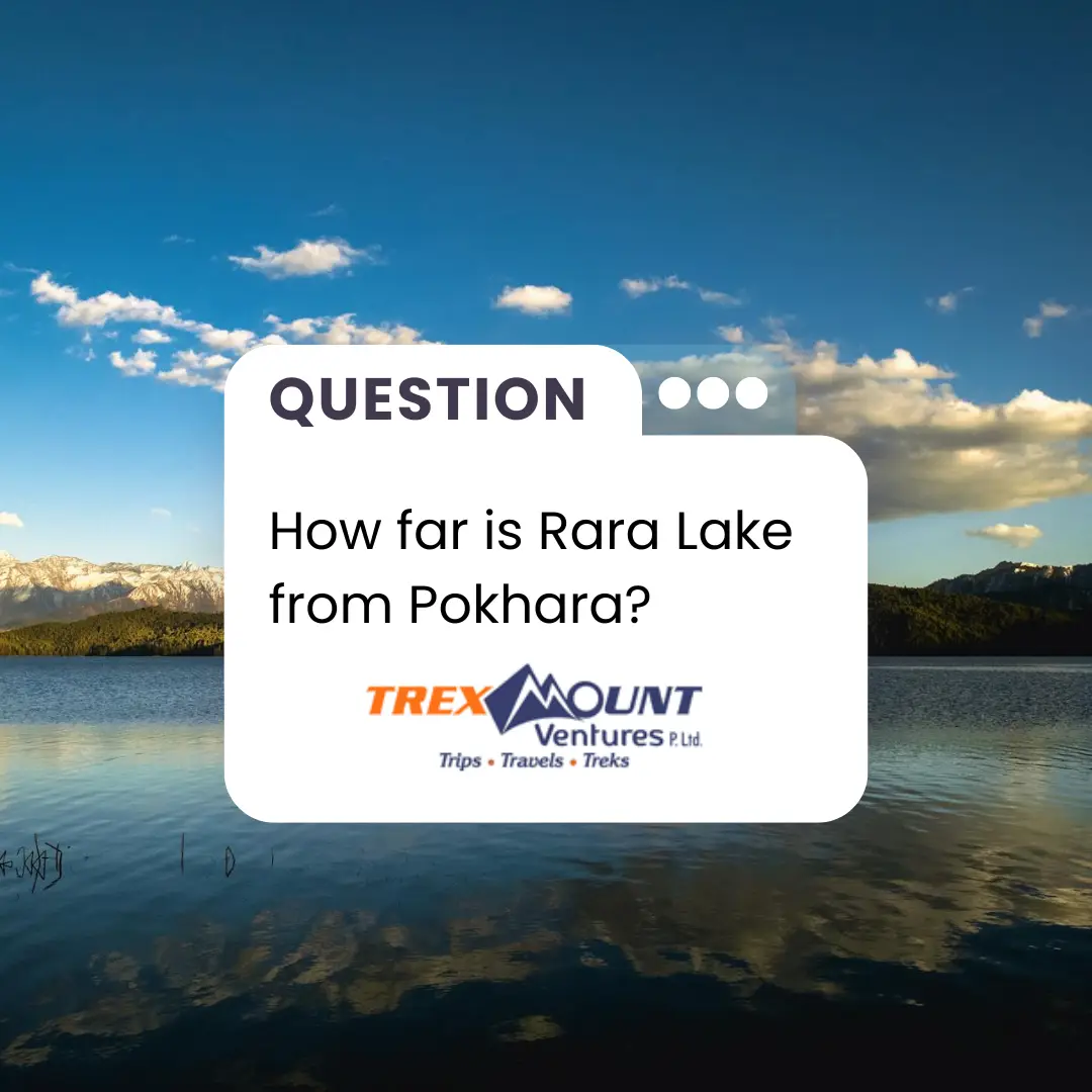 How far is Rara Lake from Pokhara?