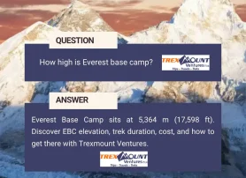 How high is Everest base camp?