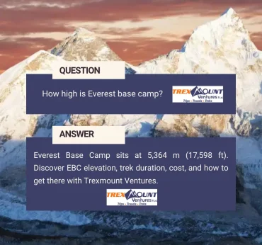 How high is Everest base camp?