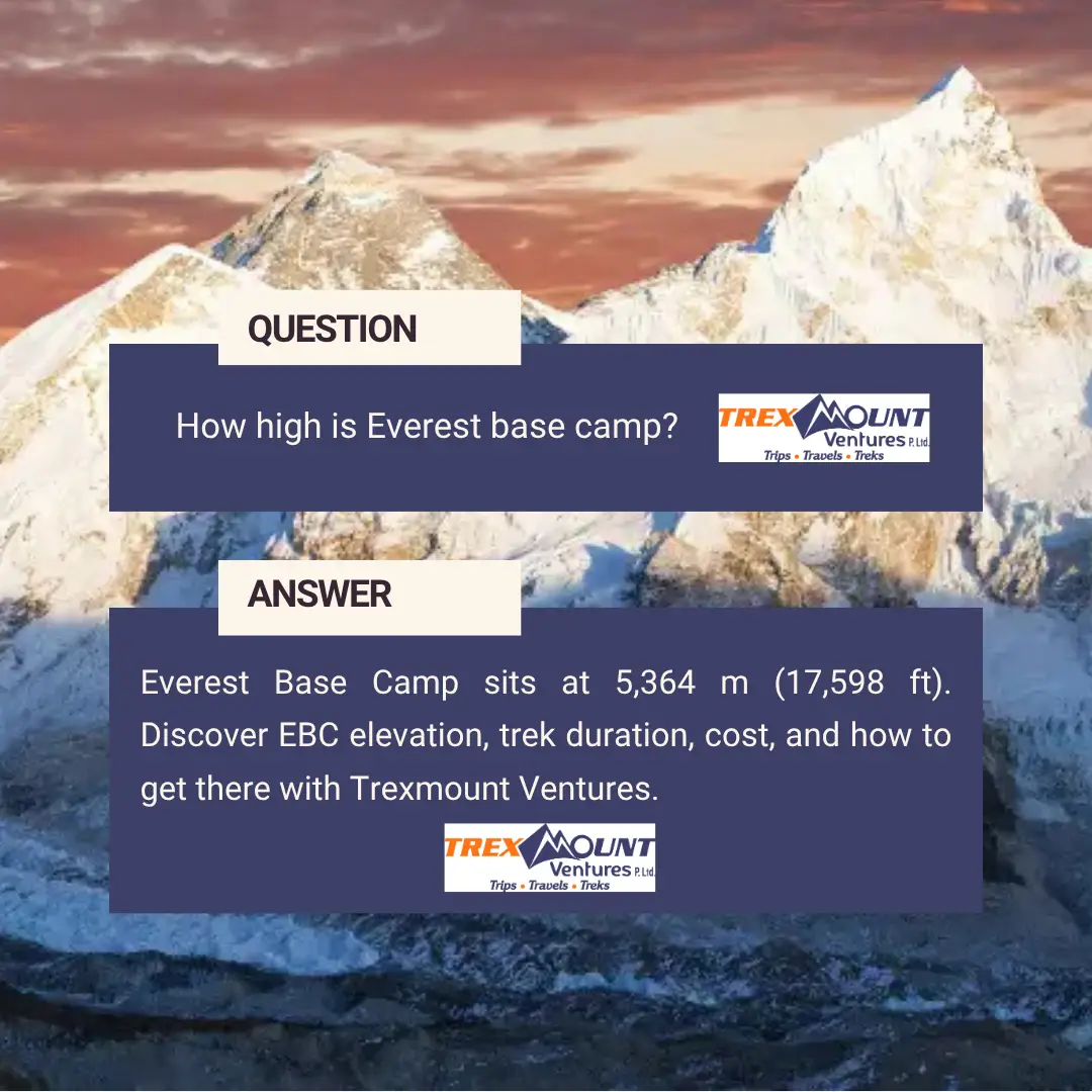 How high is Everest base camp?