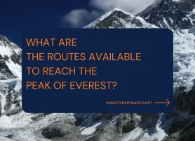 What are the routes available to reach the peak of Everest?