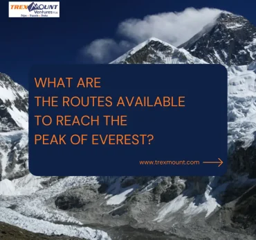 What are the routes available to reach the peak of Everest?
