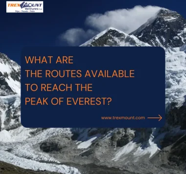 What are the routes available to reach the peak of Everest?