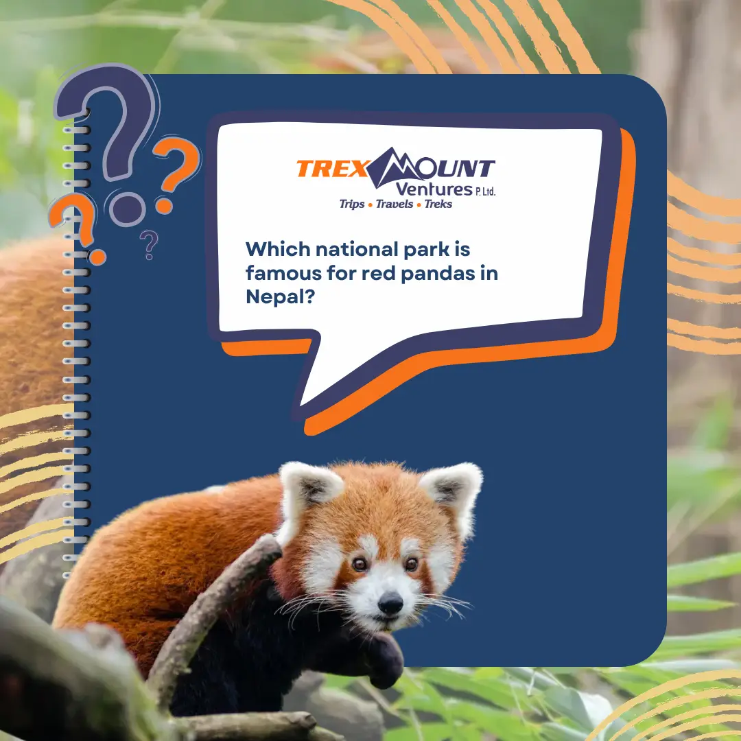 Which national park is famous for red pandas in Nepal?